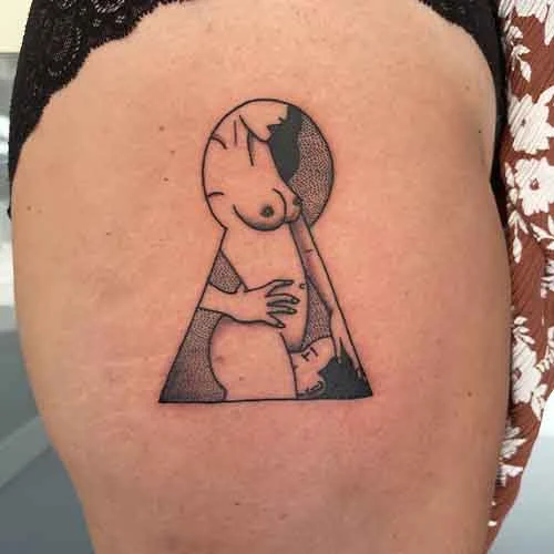 tatouage-Dot-work-La-Reine-Alien